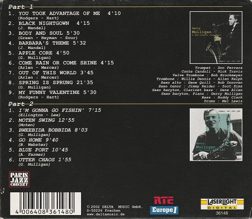 Gerry Mulligan & The Concert Jazz Band : Olympia - Nov. 19th, 1960 (2xCD, Album, RE)