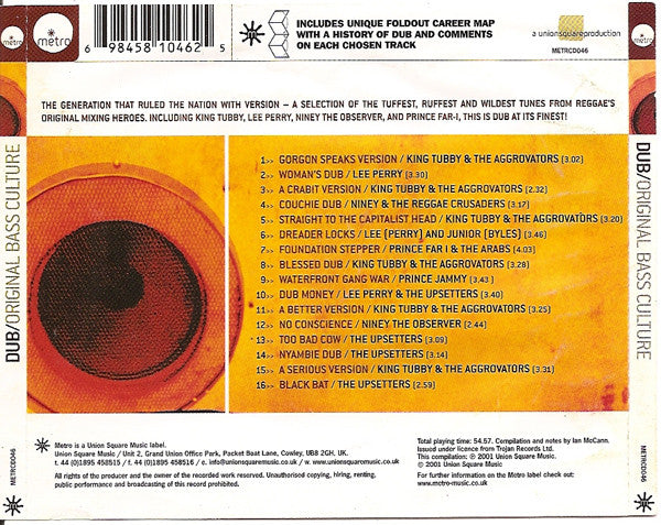 Various : Dub / Original Bass Culture (CD, Comp)