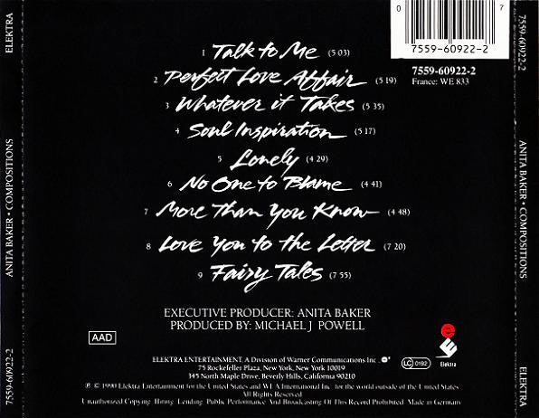 Anita Baker : Compositions (CD, Album)