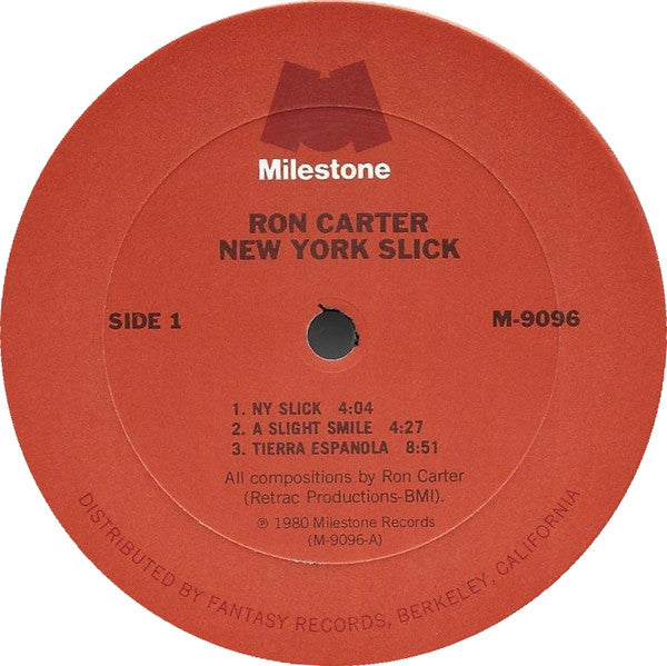 Ron Carter : New York Slick (LP, Album, San)