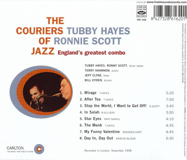 Ronnie Scott, Tubby Hayes : The Couriers Of Jazz (CD, Album, RE)