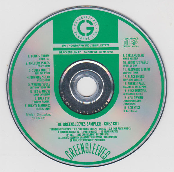 Various : Greensleeves Sampler (CD, Smplr)