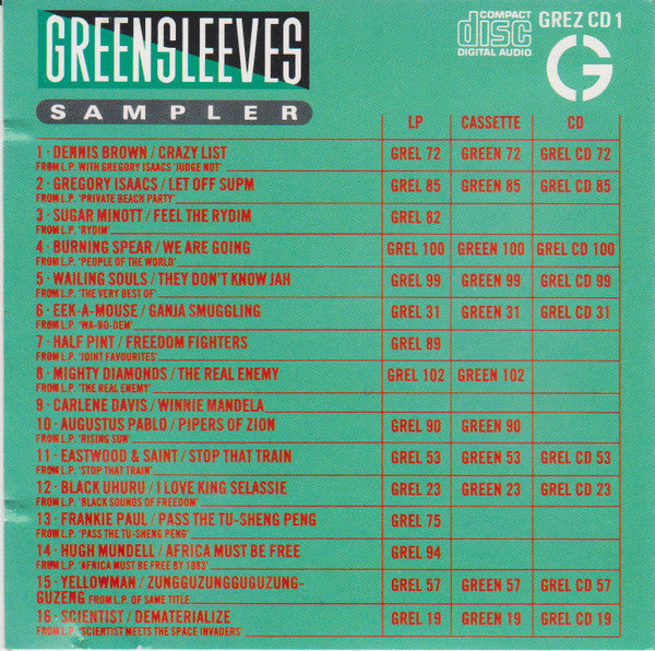Various : Greensleeves Sampler (CD, Smplr)