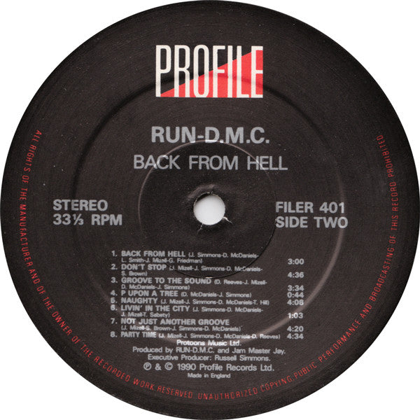 Run-DMC : Back From Hell (LP, Album)