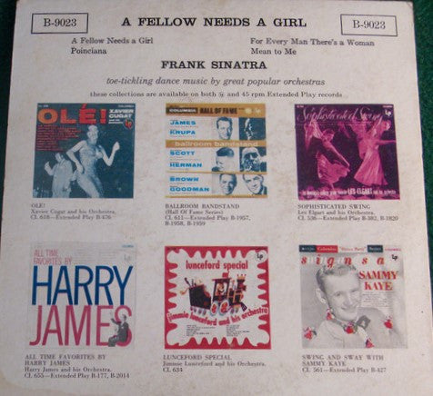 Frank Sinatra : A Fellow Needs A Girl (7", EP)