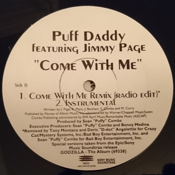 Puff Daddy featuring Jimmy Page : Come With Me (Remix) (12", Promo)