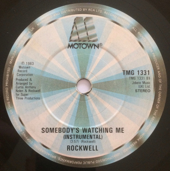 Rockwell : Somebody's Watching Me (7", Single, Sol)