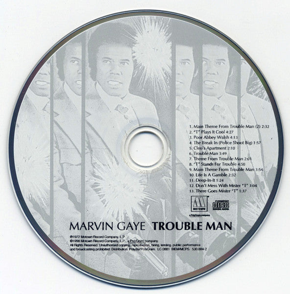 Marvin Gaye : Trouble Man (Motion Picture Soundtrack) (CD, Album, RM, RP, EDC)