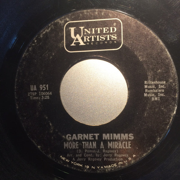 Garnet Mimms : Looking For You / More Than A Miracle (7")
