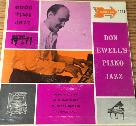 Don Ewell : Don Ewell's Piano Jazz (7", EP, Red)