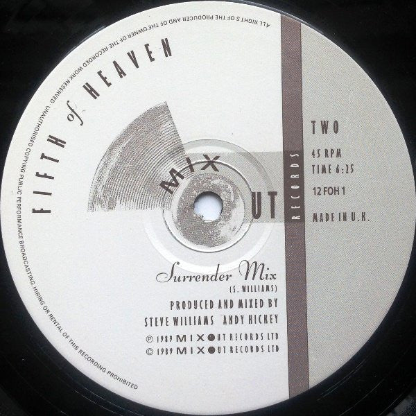 Fifth Of Heaven : Just A Little More (12")