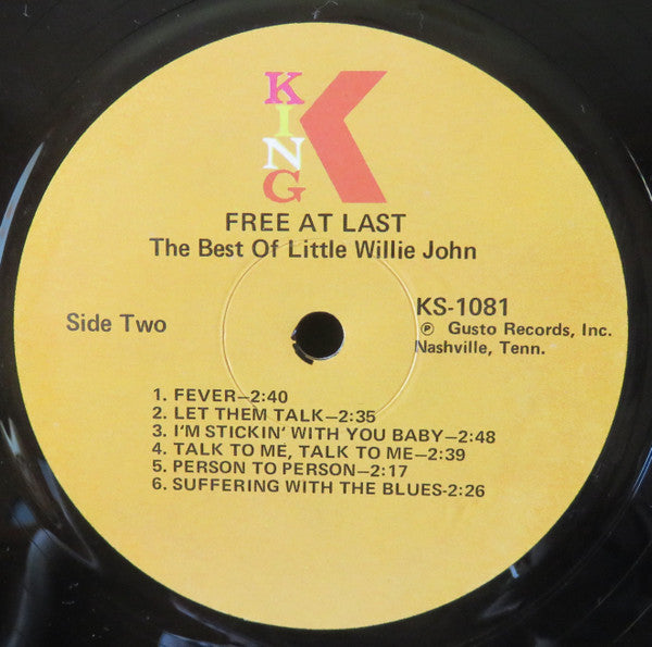 Little Willie John : Free At Last (LP, Comp, RE)