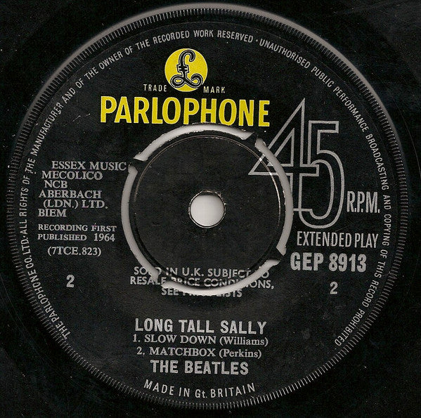 The Beatles : Long Tall Sally (7", EP, Mono)