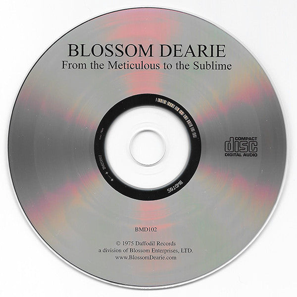 Blossom Dearie : 1975 - From The Meticulous To The Sublime (CD, Album, RE)