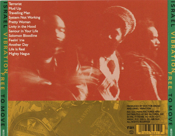 Israel Vibration : Free To Move (CD, Album)