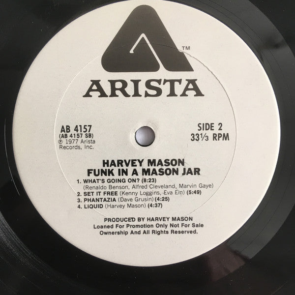 Harvey Mason : Funk In A Mason Jar (LP, Album, Promo)
