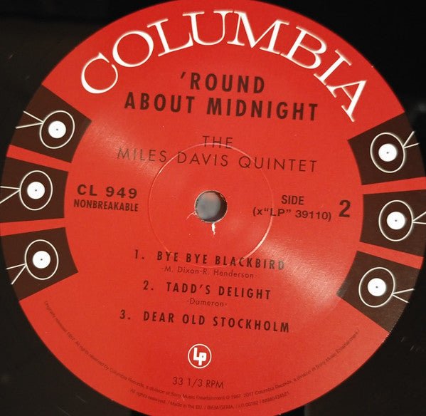 Miles Davis : 'Round About Midnight (LP, Album, Mono, RE, 180)