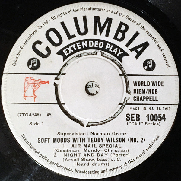 Teddy Wilson : Soft Moods With Teddy Wilson (No. 2) (7", EP)