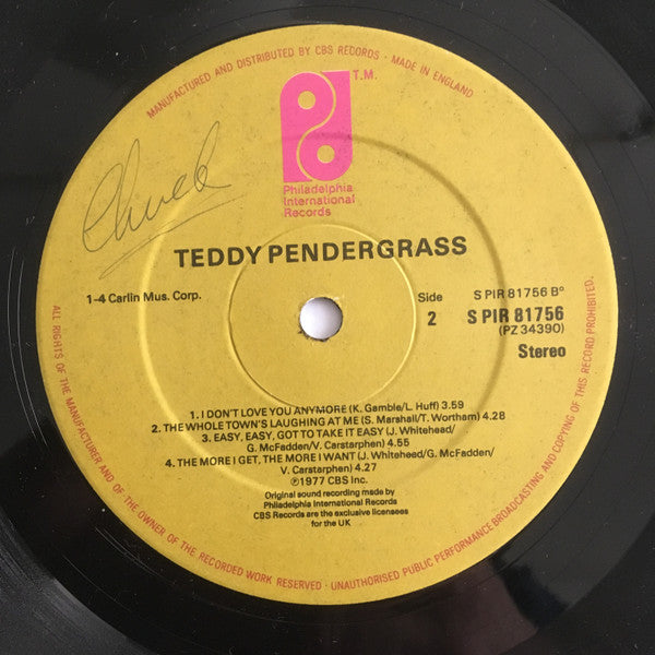 Teddy Pendergrass : Teddy Pendergrass (LP, Album)