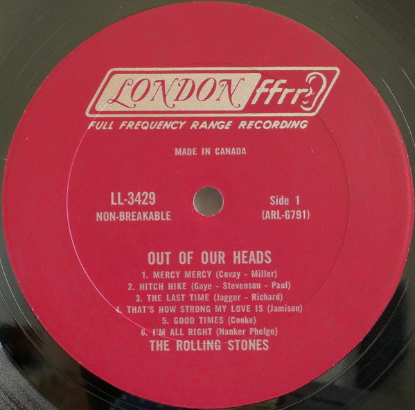 The Rolling Stones : Out Of Our Heads (LP, Album, Mono)