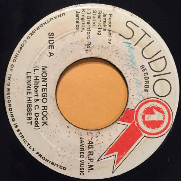 Lennie Hibbert : Montego Rock (7")