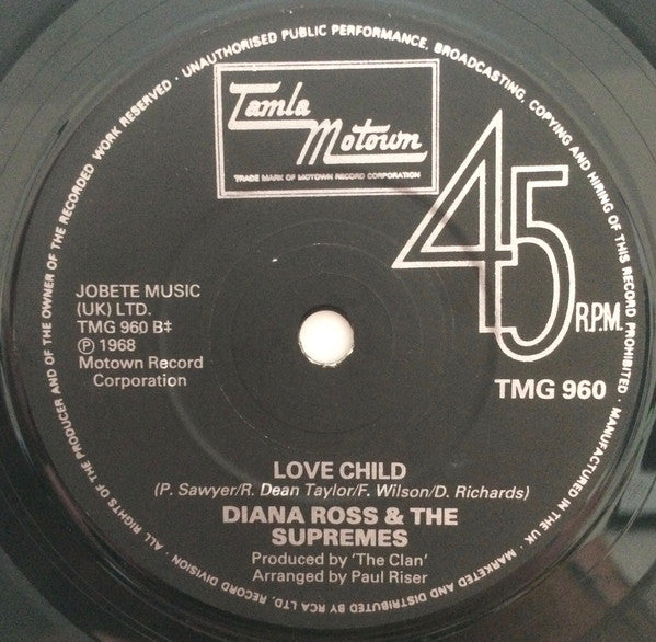 The Supremes : Reflections / Love Child (7", Single, RE, Sol)