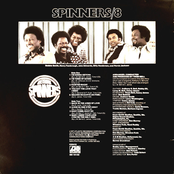 Spinners : Spinners/8 (LP, Album)