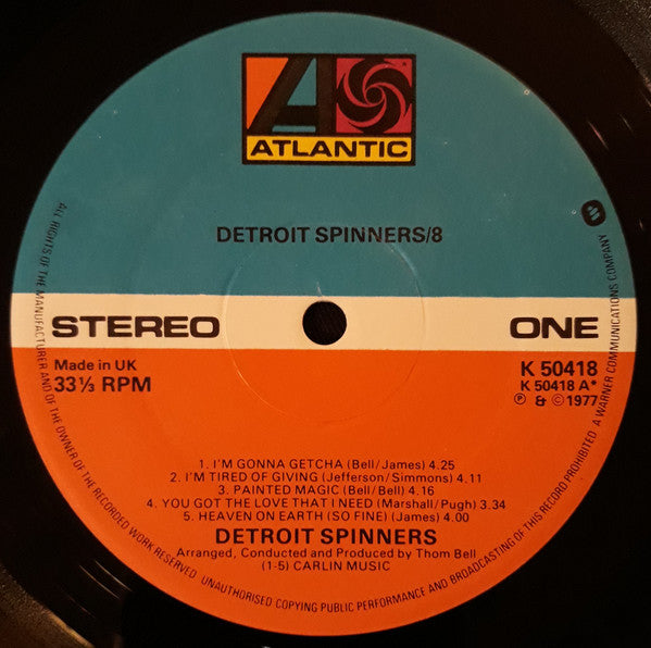 Spinners : Spinners/8 (LP, Album)