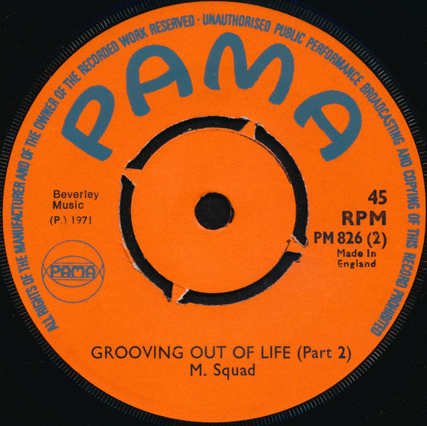 Hopeton Lewis / The M. Squad : Grooving Out Of Life (7")