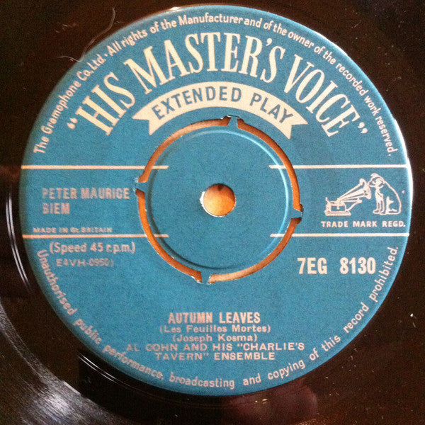 Al Cohn And His "Charlie's Tavern" Ensemble : Meet Mr. Cohn (7", EP)