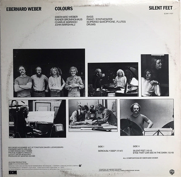 Eberhard Weber Colours : Silent Feet (LP, Album)
