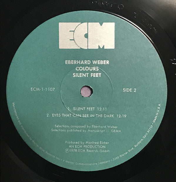 Eberhard Weber Colours : Silent Feet (LP, Album)