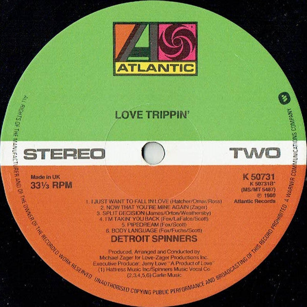 Spinners : Love Trippin' (LP, Album)