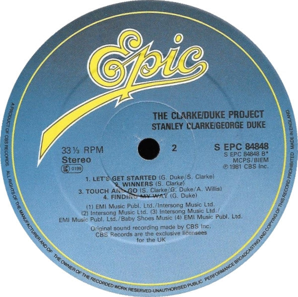 Stanley Clarke/George Duke : The Clarke / Duke Project (LP, Album)