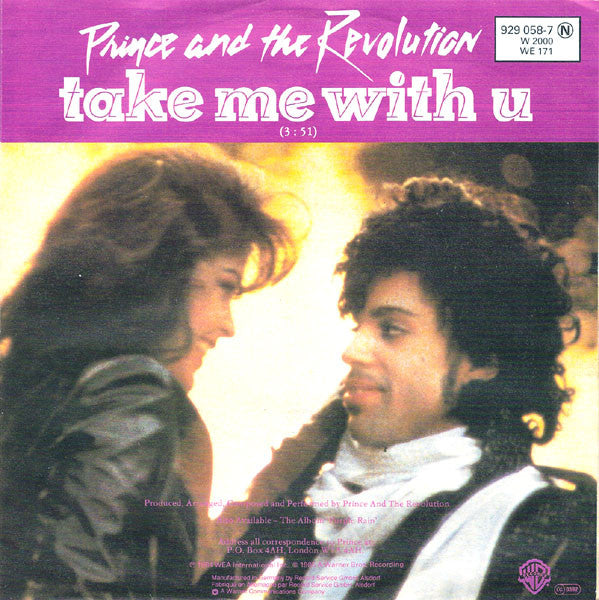 Prince And The Revolution : Let's Go Crazy / Take Me With U (7", Single)