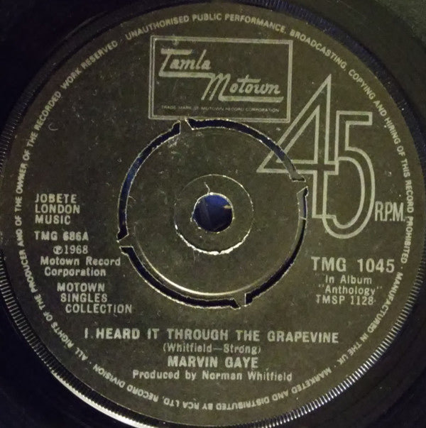 The Supremes & The Temptations / Marvin Gaye : I'm Gonna Make You Love Me / I Heard It Through The Grapevine (7", Single, Pus)