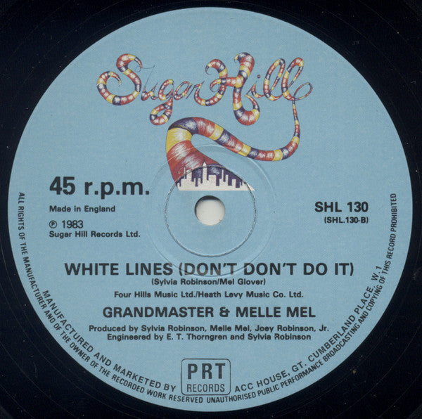 Grandmaster Flash & Melle Mel : White Lines (Don't Don't Do It) (12", 4 t)