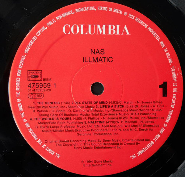 Nas : Illmatic (LP, Album)