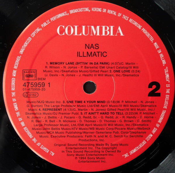 Nas : Illmatic (LP, Album)
