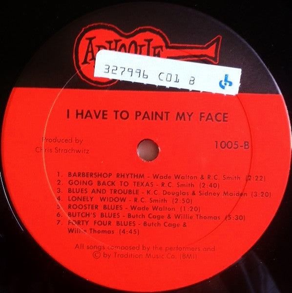 Various : I Have To Paint My Face - A Random Collection Of Mississippi Delta Blues (LP, Comp, RE)