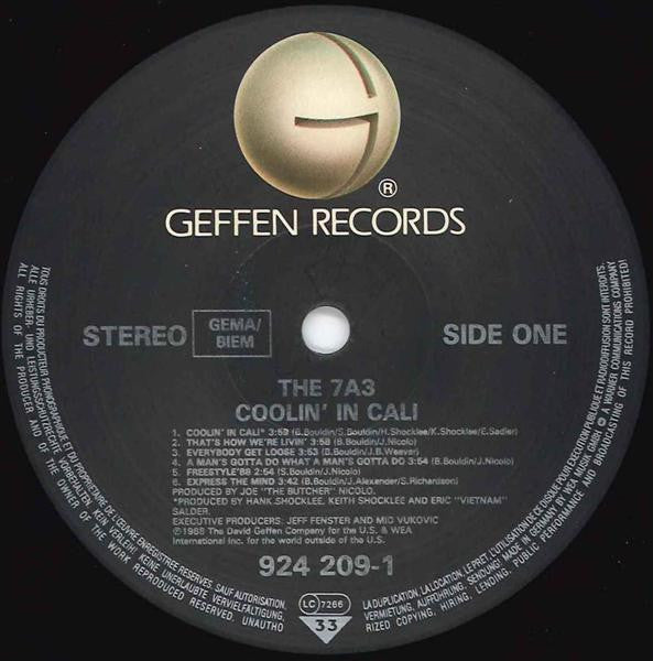 7A3 : Coolin' In Cali (LP, Album)