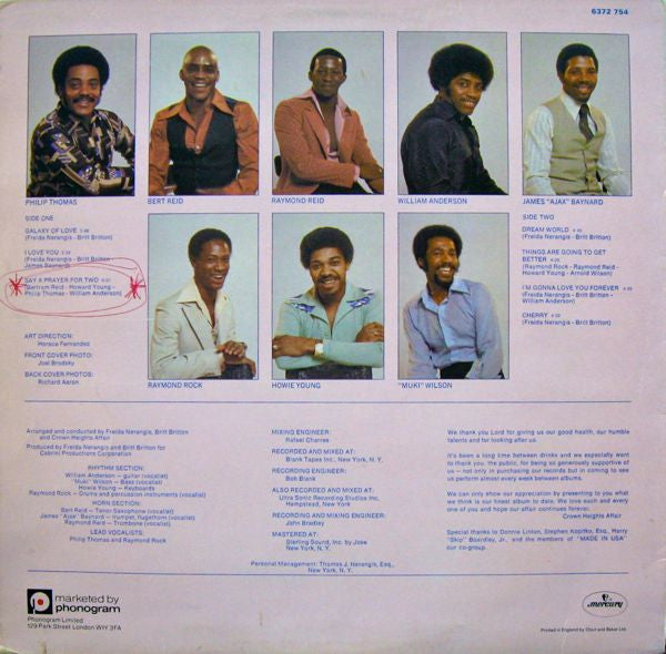 Crown Heights Affair : Dream World (LP, Album)