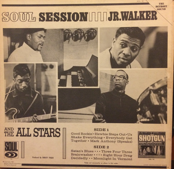 Junior Walker & The All Stars : Soul Session (LP, Album, Mono, Whi)