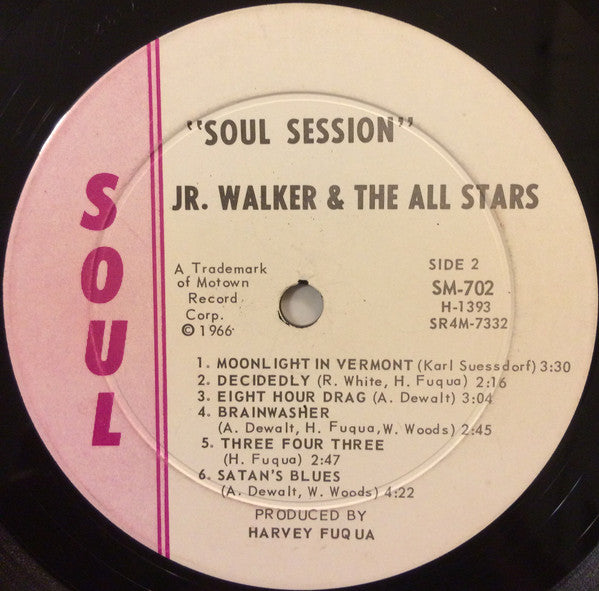 Junior Walker & The All Stars : Soul Session (LP, Album, Mono, Whi)