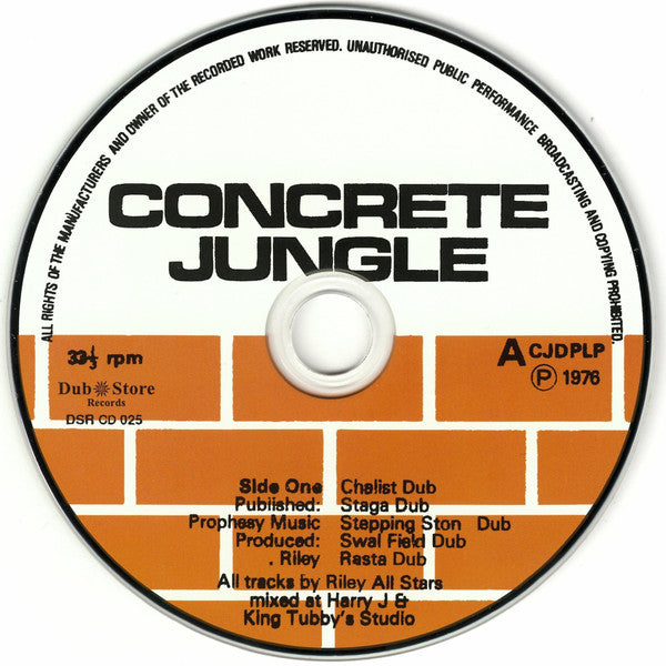 King Tubby & Riley All Stars* : Concrete Jungle Dub (CD, Album, RE)