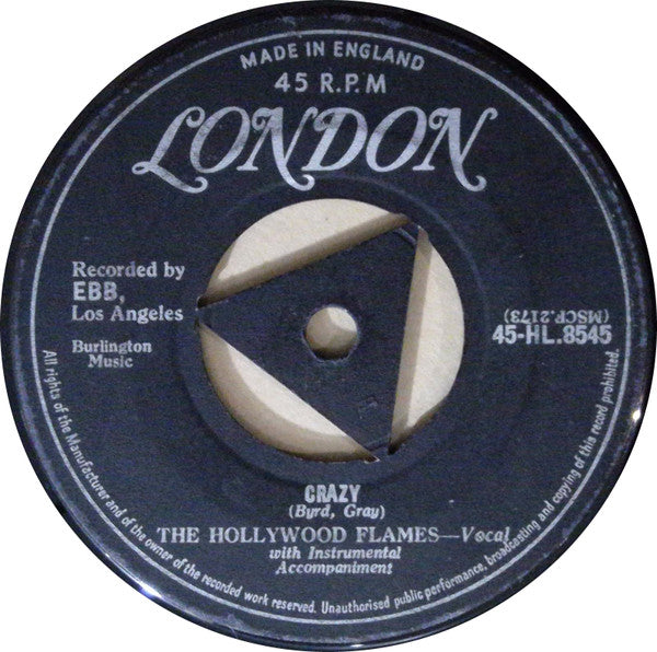 The Hollywood Flames : Buzz-Buzz-Buzz / Crazy (7")