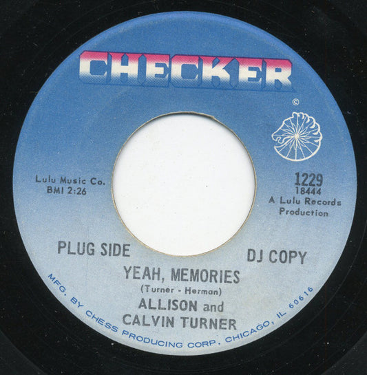Turner Bros. : Yeah Memories (7", Single, Promo)