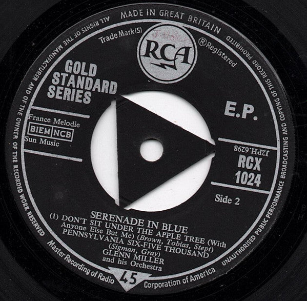 Glenn Miller And His Orchestra : Serenade In Blue (7", EP, Tri)