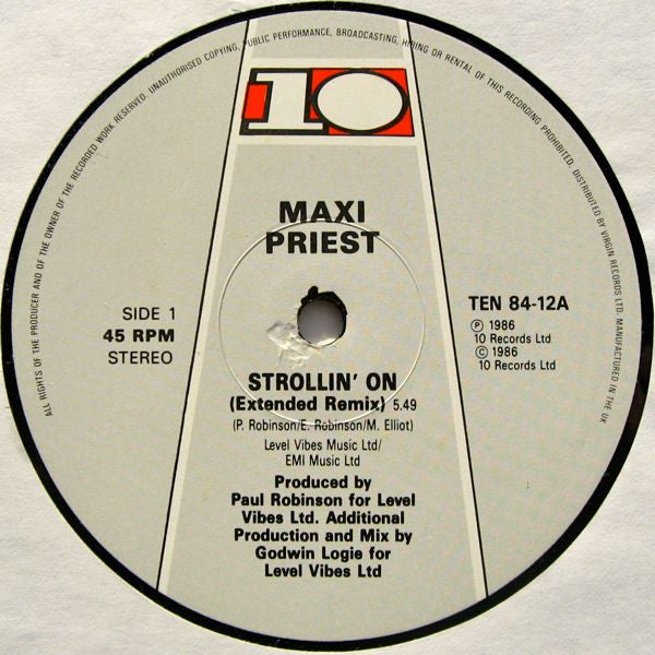 Maxi Priest : Strollin' On (12")