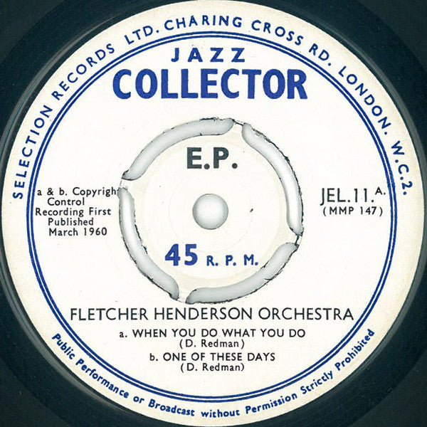 Fletcher Henderson And His Orchestra : Plus And Minus Louis Armstrong (7", EP, Mono, Pus)